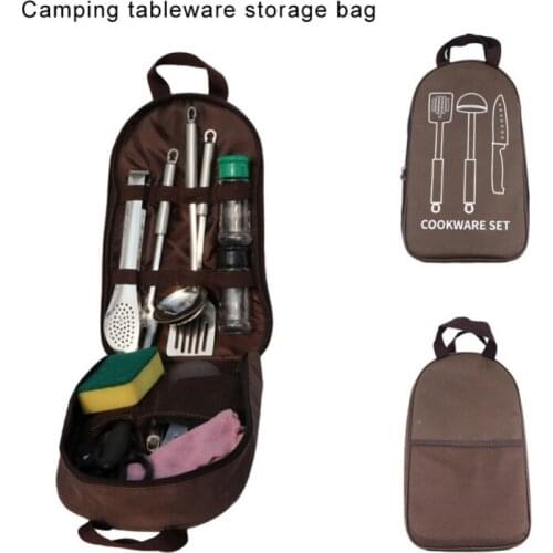 Outdoor Camping Kitchen Cookware Storage Bag Portable Camping Cooker Storage Bag Picnic Kitchenware Storage Bag