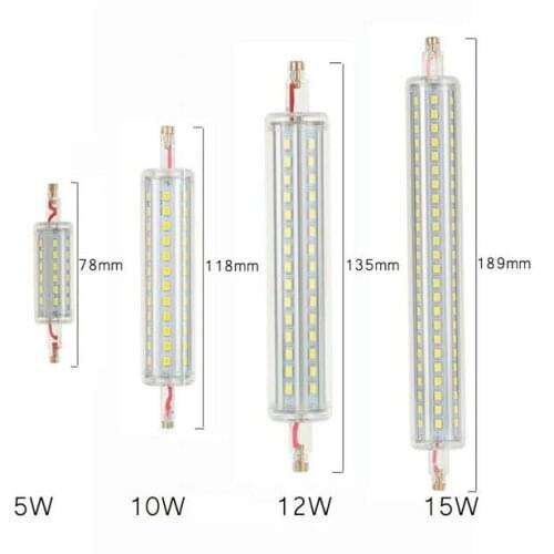 LED R7S Lamp 78mm 118mm 135mm 189mm R7S LED Bulb 36 72 90 144LEDS Corn Light SMD2835 AC85-265V Electricity Saving Lamp