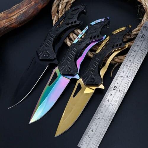 Tactical 54HRC High Hardness Folding Knife Field Survival Multifunction Pocket Knife Self-defense Outdoor Knifes