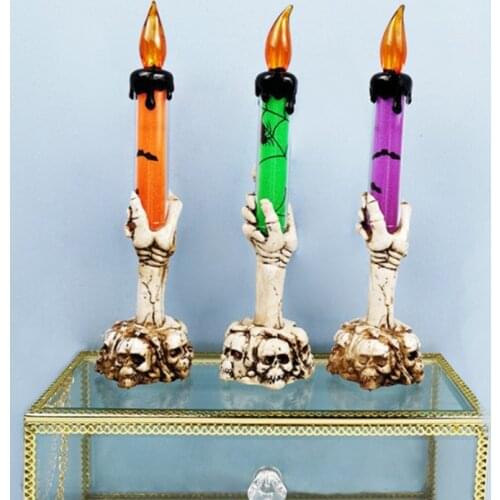 Outdoor Tree Hanging Ornament Diy Halloween Decoration Witch Hat LED Lights Halloween Elf Ears For Kids Party Decor Supplies