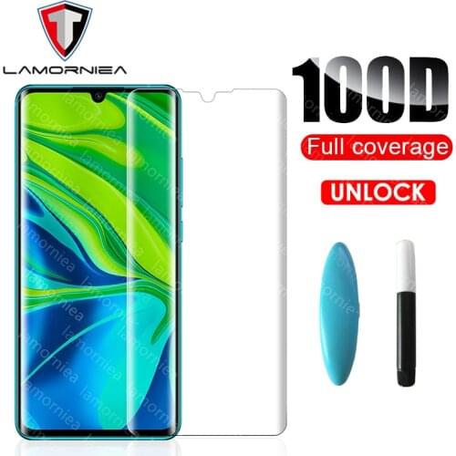 UV Tempered Glass for Xiaomi Mi Note 10 CC9 Pro Liquid Glue Screen Protector For Xiomi Mi CC 9 Pro Note10 Redmi note 8 8T Pro