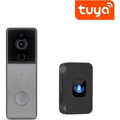 Tuya 1080P Home Video Doorbell WiFi Doorbell Camera Smart Home Doorbell Visual Wireless Home Security Camera IR Night Vision
