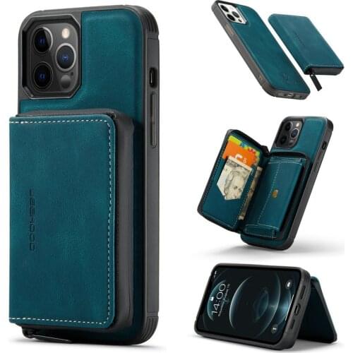 Car Magnet 2 in 1 Detachable Wallet Bag For iPhone 13 11 12 Pro Max XS XR X SE2 8 7 Plus 12 Mini Case Leather Phone Holder Coque