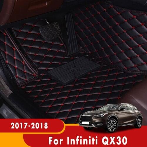 For Infiniti QX30 2017 2018 Car Floor Mats Auto Interiors Accessories Carpets Waterproof Covers Protect Rugs Dash Pedal Foot Pad
