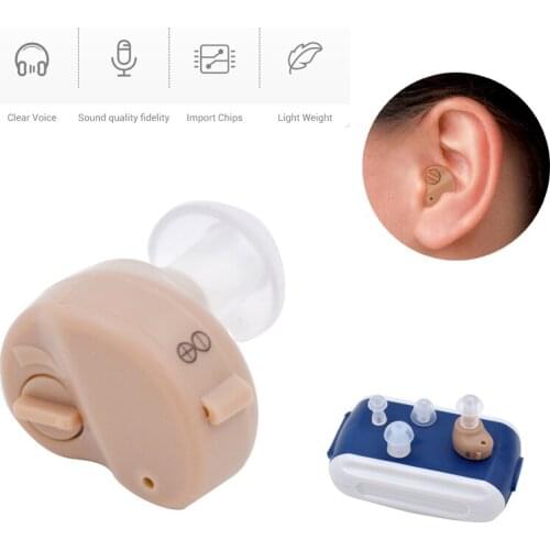 1088H Digital Hearing Aid ITC Mini Invisible Wireless Headphone Amplifier For Elderly Deafness Left&Right Ear Health Aids Device