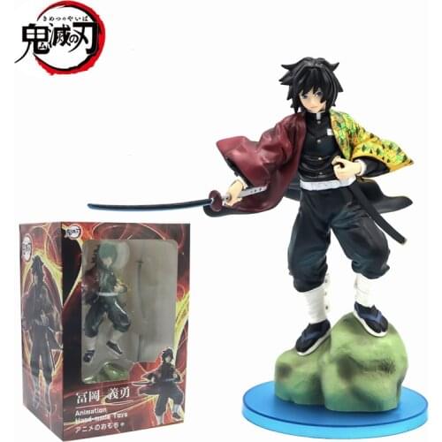 Kimetsu No Yaiba Anime Figure Tomioka Giyuu Demon Slayer PVC Figurine Model Statue Juguetes Toys Collectible Brinquedos Manga