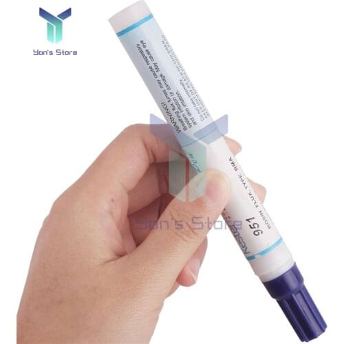951 10ml Scaling Powder Soldering Rosin Flux Pen Low-Solids Non-clean FPC/PCB Board Welding Maintenance For Solar Cell Panel DIY