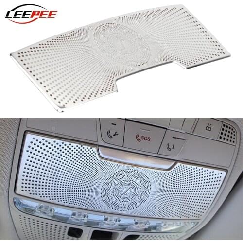 LEEPEE Car Reading Light Cover For Mercedes Benz C Class W205 GLC Auto Lights Accessories Decoration Interior Roof Lamp Frames