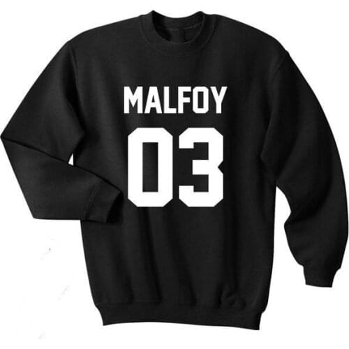 Malfoy 03 House of Slytherin Tumblr Magic Shirt Top Crewneck Sweatshirt Unisex Sweatshirt Moletom Do Tumblr Sweatshirt