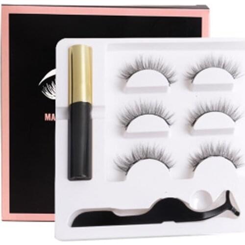 YioWio Magnetic 3D Thick Mink Eyelashes Cilia Eye Makeup Magnet Mink False lashes Soft Natural Fake Eyelashes iman Wholesale