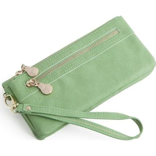 Fashion Lady Wristlet Handbags Women Wallets Long Money Bag Zipper Coin Purse Cards ID Holder Clutch Woman Wallet Burse
