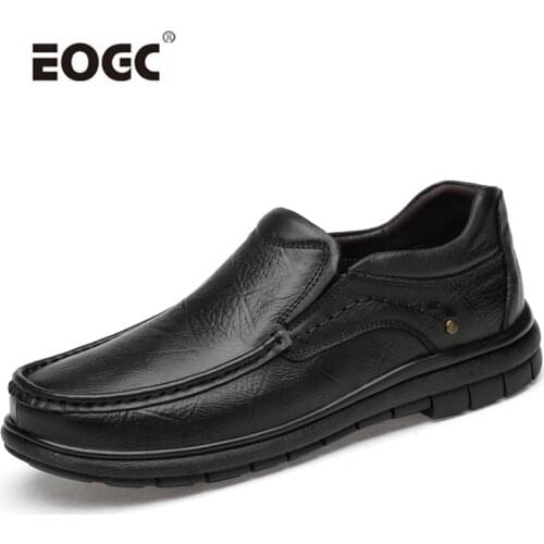 Hand Sewing Natural Leather Men Shoes Quality Comfort All Season Casual Shoes Loafers Moccasins Slip On Driving Shoes Men