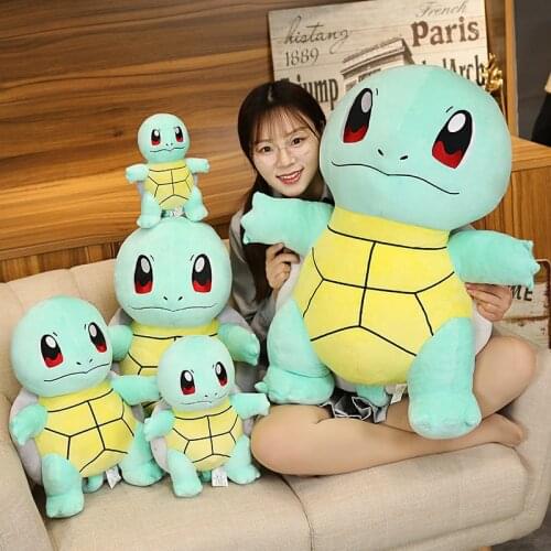 Cute Squirtle Bulbasaur Pikachued Plush Toy Dragon Dinosaur Pokemoned Stuffed Toy Present Birthday Christmas Gift