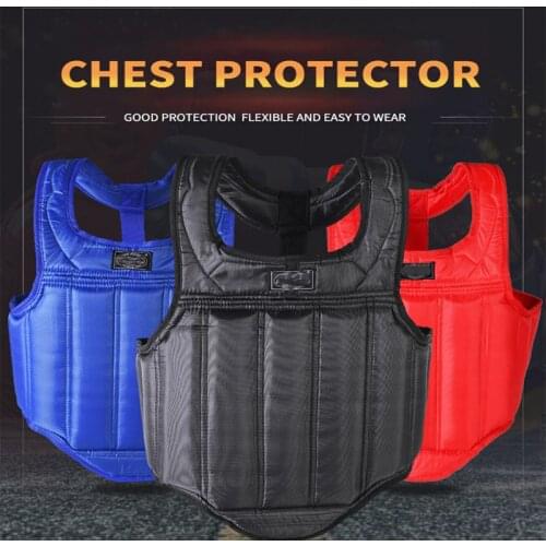 Chest Guard Boxing MMA Kickboxing Body Vest Protector Martial Arts WTF Reversible Rib Shield Taekwondo Target Training Uniform