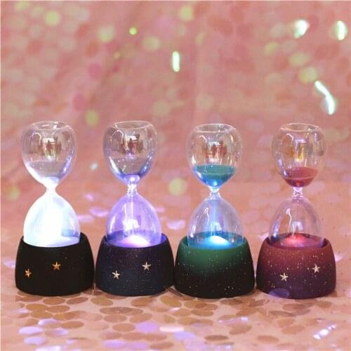 New romantic starry sky with lamp hourglass timer desktop crafts resin ornaments home living Room decoration Accessories gifts