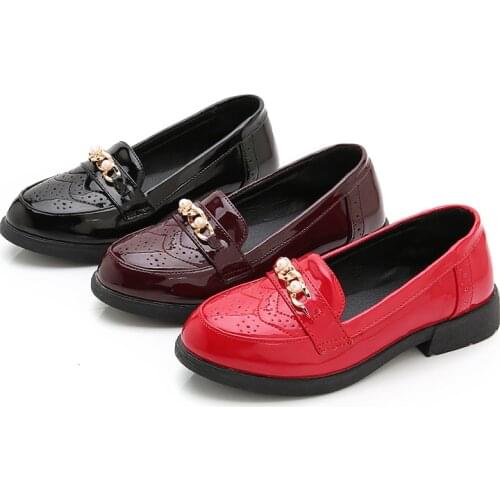 Skoex Children Casual Flat Shoes Girls Fashion Princess Shoes Pearl Decoration Ballerina Slip-on Female Student Performance Shoe