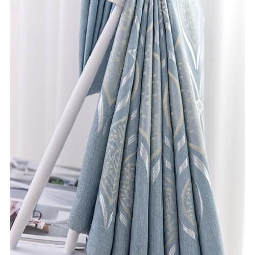 Nordic Modern Fashion Simple Curtain High-end Printed Jacquard Finished Curtains for Living Room Bedroom New Custom Curtains