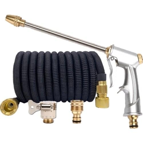 High Pressure Telescopic Car Wash Hose Garden Watering Hose Magic EU Car Wash Cleaning Hose Water Gun Sprayer Garden Supplies