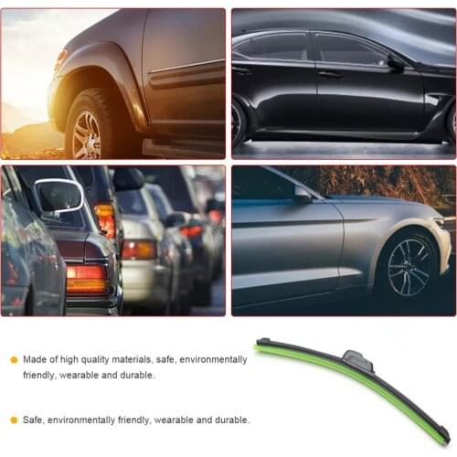 Universal U-type Soft Frameless Bracketless Rubber Car Windshield Wiper Blade 14'' 16'' 18