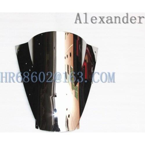 Freeshipping For Kawasaki ZX12R 2002 2003 2004 2005 ZX 12R 02 03 04 05 silver Windshield WindScreen Double Bubble