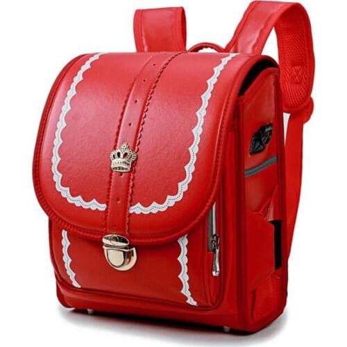 Japanese Kid Orthopedic Bookbag Children School Bag Boy and Girl Backpack Japan Randoseru Bag Child Pretty Student Backpacks