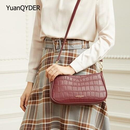 2021 New Stone Pattern Design Ladies Shoulder Bag Fashion Shoulder Strap Women Messenger Bags Letter Designer Womens Walle Sac