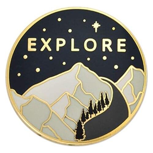 Explore Enamel Pin