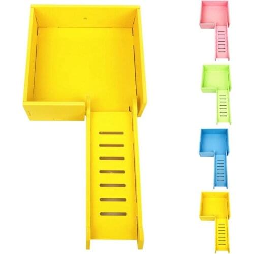 1pc Hamster Climbing Ladder Wood Playing Platform Funny Board Climbing Toy Small Animal Standing Board Toy Small Pet Toy