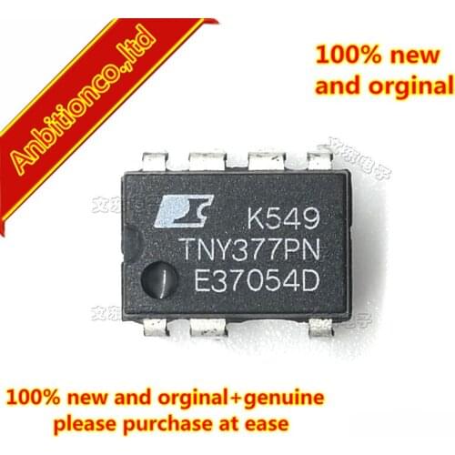 10pcs 100% new and orginal TNY377PN DIP-7 Energy-Efficient, Off-Line Switcher With Enhanced Peak Power Performance in stock