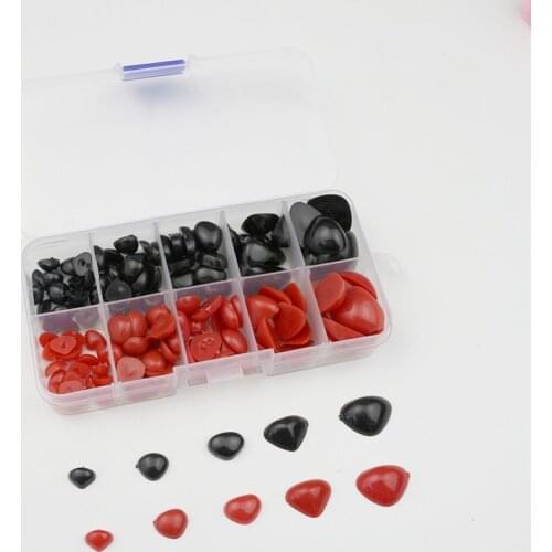 140Pcs/Boxes Plastic Flat Safety Noses DIY Craft Supplies Plush Toys Stuffed Dolls Accessories Amigurumi Eyeballs Eyes Decor