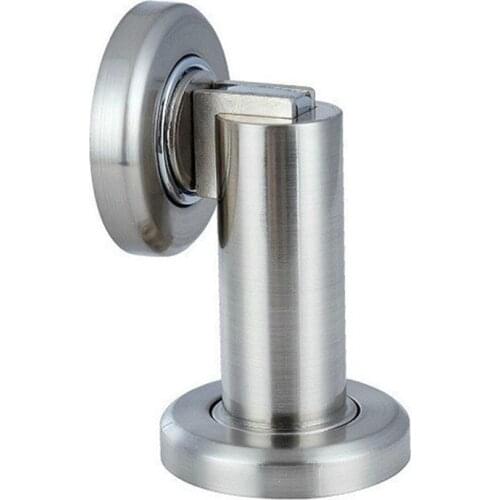 Two use stain Silver Zinc door stopper classical door stops strong magnetism plastic uptake Free shipping with screw fitting
