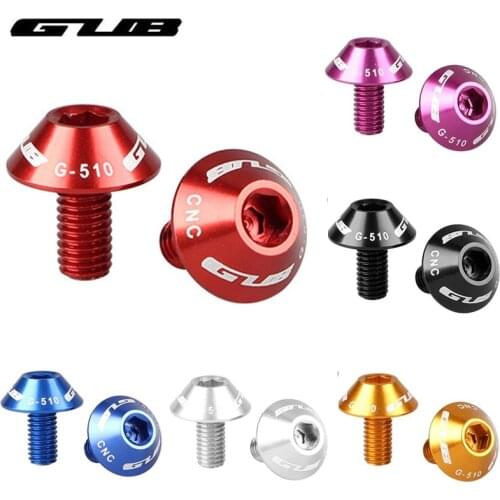 2Pcs/Box Bicycle Water Bottle Holder Screws Aluminum Alloy M5*12mm MTB Road Bike Bottle Cage Bolts Colorful Cycling Accessorries