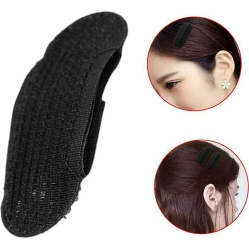 4PCS Breathable Bangs Mat Hair Clips Black Coffee Princess Hair Tool Set Bump It Up Volume Base Hair Inserts Invisible Hair Pins