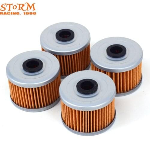 4PCS Motorcycle Oil Filter For KFX450R KLX110 KLX125 KLX140 KLX140L KL250 KLX250 KLX450 KLX KL 110 125 140 250 Enduro Motocross