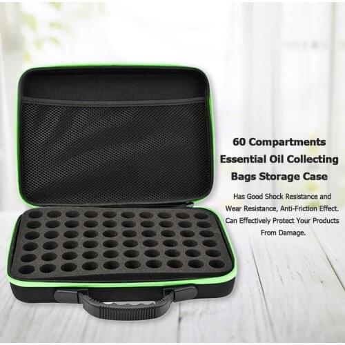 60 Shockproof Oil Storage Bag 5ml 10ml 15ml Nail Polish Carrying Holder Handbag Office Sundries Make Up Container Boxes