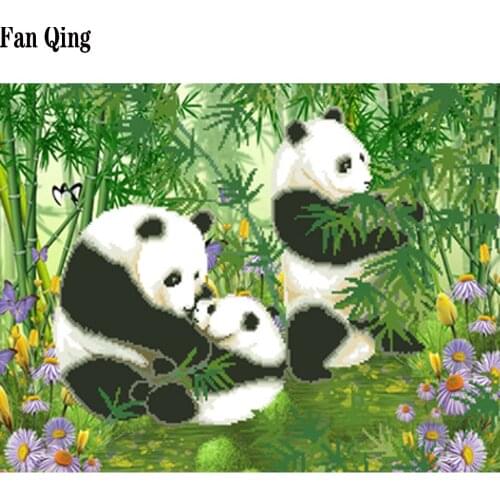 Diamond Embroidery Animal Full Square Round Drill Picture Mosaic Rhinestone Home Decoration Diamond Painting Panda
