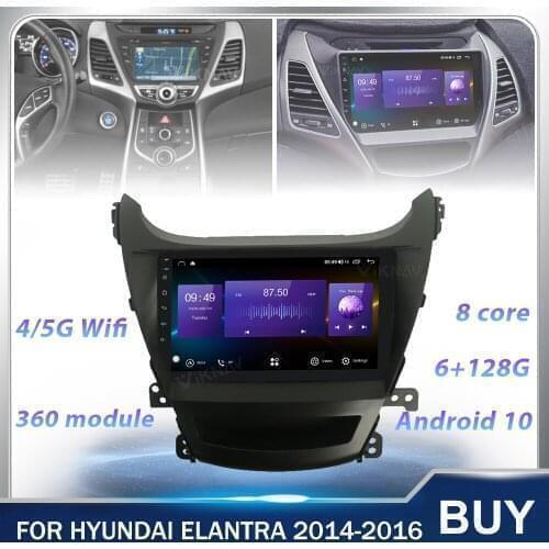 128G Android Touch Screen Car Radio GPS Navigation For Hyundai Elantra 2014 2015 2016 Car multimedia player stereo head unit