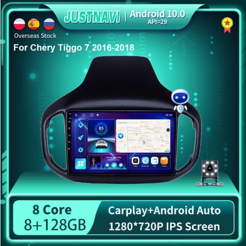 10 Inch DSP Newest Android 10.0 Car Radio For Chery Tiggo 7 2016-2018 GPS Stereo Auto Player Carplay Auto 6G 128G 1280*720P WIFI