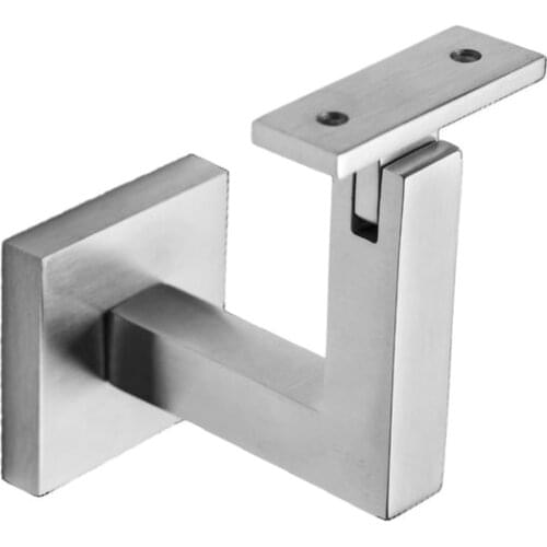 Freeshipping Stainless Steel Handrail Wall Bracket Square Slim for Stair Systems