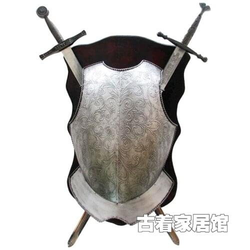 C retro hand armor / European Medieval Knight / coffee bar KTV iron decorative wall