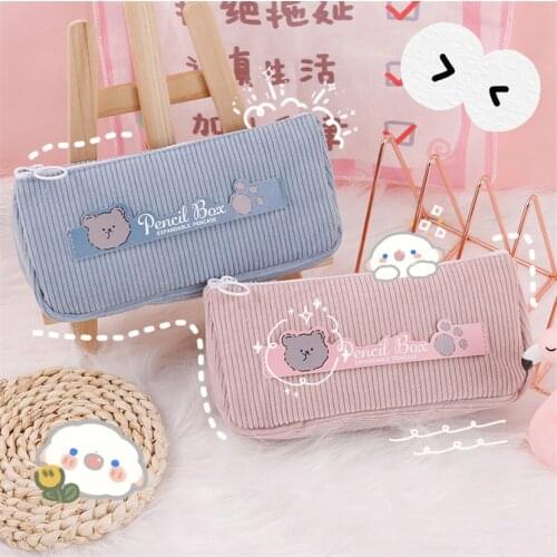 Pencil case cute material escolar estojo fundas etui Plush school supplies pencilcase stationery trousse kawaii penbag pencilbox