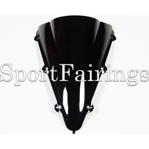 ABS Double Bubble Black Windshield Tinted Windscreen For Yamaha YZF1000 R1 Year 04 05 06 2004 2005 2006 Motorcycles New