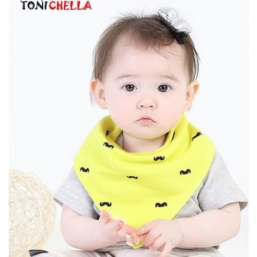 Baby Bibs Cotton Soft Saliva Towel Adjustable Boys Girls Available Toddler Infant Burp Cloths Newborn Bandana Accessries CL5100