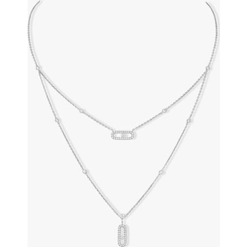 HIBRIDE 2pcs Necklace and Earring Sets Geometric Design Cubic Zirconia Women Bridal Wedding Party Accessories bijoux femme N-99