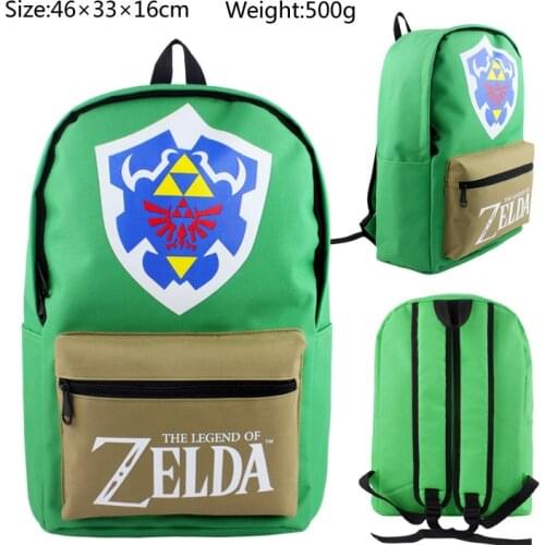 IVYYE Zelda Link Green Fashion Canvas Backpacks Rucksacks Cartoon School Backpack Casual Bags travel Knapsack Unisex New