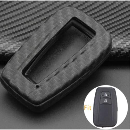 Kutery Remote Car Key Case Silicone Protect Shell For Toyota Camry CHR Prius Corolla RAV4 Prado