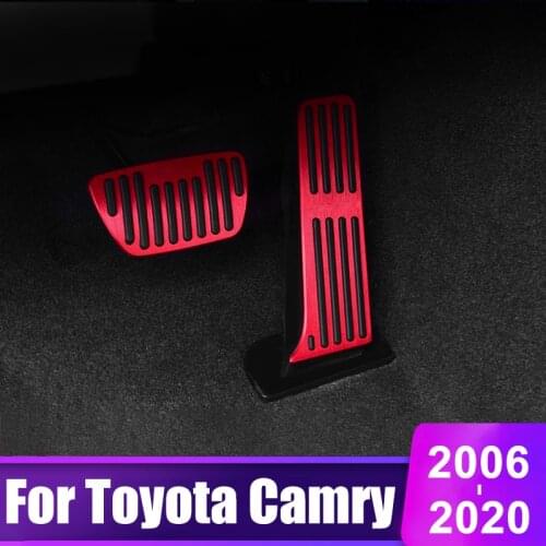 Car Foot Pedal Fuel Accelerator Pedal Brake Pedal Cover For Toyota Camry 40 50 70 XV70 2006-2020 2015 2017 2018 2019 Accessories