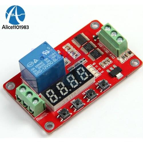 12V DC Multifunction Self-lock Relay PLC Cycle Delay Time Timer Switch Module PLC Home Automation Delay Module