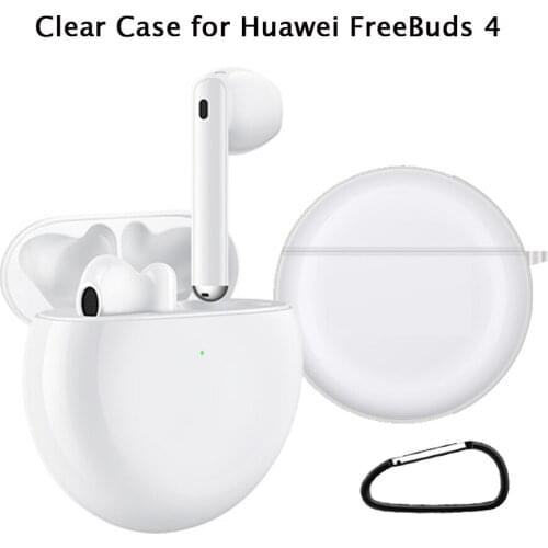 Soft TPU Transparent Earphone Case For Huawei Freebuds 4 Cover Protector Shell Pouch For Freebuds 4 TWS Headset Case