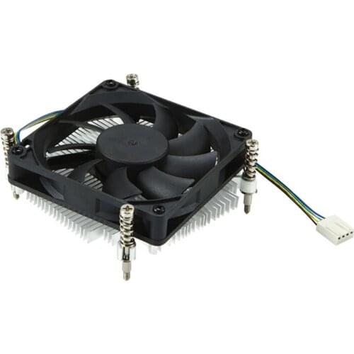 R58A 27mm Height Mini-ITX Low Profile Cooler with 88x88x27mm Slim Big Airflow Fan Black Color Theme for ITX Case AM4 and LGA